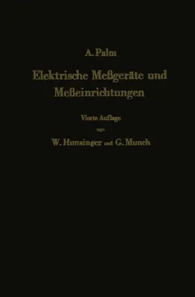 Palm |  Elektrische Meßgeräte und Meßeinrichtungen | Buch |  Sack Fachmedien