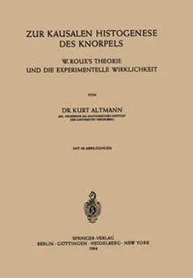 Altmann | Zur Kausalen Histogenese des Knorpels | E-Book | www.sack.de