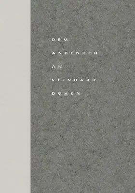 Götze |  Dem Andenken an Reinhard Dohrn | Buch |  Sack Fachmedien