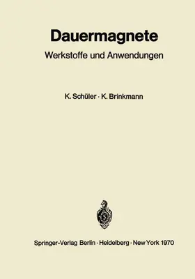 Schüler / Brinkmann | Dauermagnete | Buch | 978-3-642-93003-4 | www.sack.de