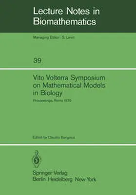 Barigozzi |  Vito Volterra Symposium on Mathematical Models in Biology | eBook | Sack Fachmedien