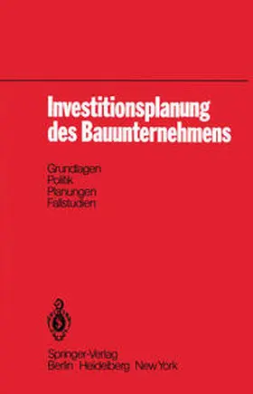 Gareis |  Investitionsplanung des Bauunternehmens | eBook | Sack Fachmedien