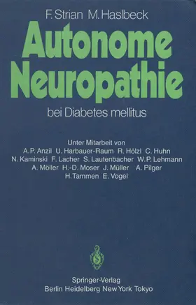 Strian / Haslbeck |  Autonome Neuropathie bei Diabetes mellitus | Buch |  Sack Fachmedien