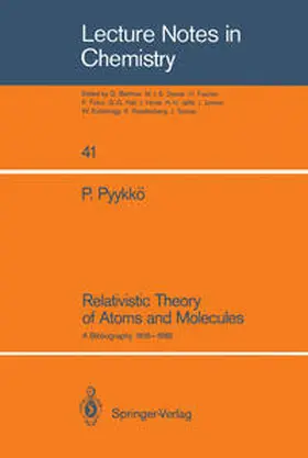 Pyykkö | Relativistic Theory of Atoms and Molecules | E-Book | www.sack.de