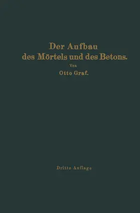 Graf | Der Aufbau des Mörtels und des Betons | Buch | 978-3-642-93739-2 | www.sack.de