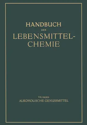 Bleyer / Bames / Büttner |  Alkoholische Genussmittel | Buch |  Sack Fachmedien