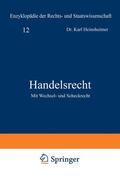 Geiler / Heinsheimer / Kaskel |  Handelsrecht | Buch |  Sack Fachmedien