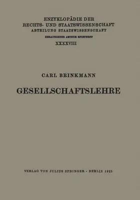 Brinkmann / Kaskel / Kohlrausch |  Gesellschaftslehre | Buch |  Sack Fachmedien