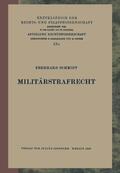 Schmidt / Kaskel / Kohlrausch |  Militärstrafrecht | Buch |  Sack Fachmedien