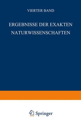 Schriftleitung der "Naturwissenschaften" | Ergebnisse der Exakten Naturwissenschaften | Buch | 978-3-642-93859-7 | sack.de