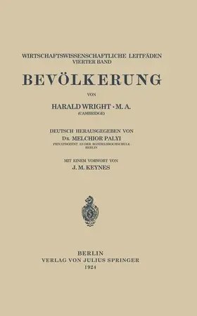 Wright / Keynes / Palyi |  Bevölkerung | Buch |  Sack Fachmedien