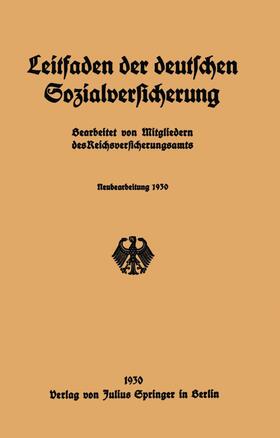 Leitfaden der deutschen Sozialversicherung | Buch | 978-3-642-94064-4 | sack.de