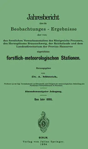 Müttrich | Jahresbericht über die Beobachtungs-Ergebnisse | E-Book | www.sack.de