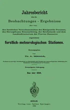Müttrich | Jahresbericht über die Beobachtungs-Ergebnisse | E-Book | www.sack.de