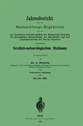 Müttrich | Jahresbericht über die Beobachtungs - Ergebnisse | E-Book | www.sack.de
