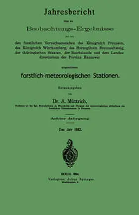 Müttrich | Jahresbericht über die Beobachtungs-Ergebnisse | E-Book | www.sack.de
