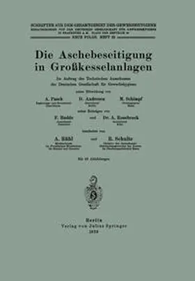 Pasch / Andresen / Schimpf |  Die Aschebeseitigung in Großkesselanlagen | eBook | Sack Fachmedien