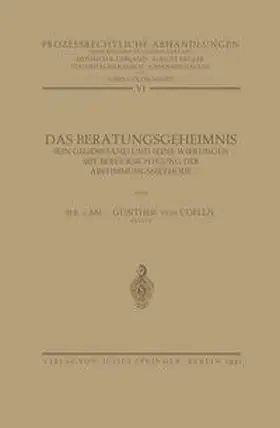Coelln / Goldschmidt / Gerland | Das Beratungsgeheimnis | E-Book | www.sack.de