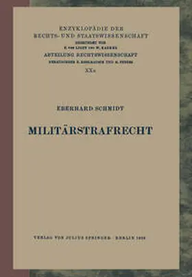 Schmidt / Kohlrausch / Kaskel |  Militärstrafrecht | eBook | Sack Fachmedien