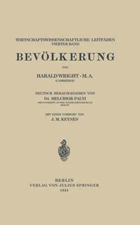 Wright / Palyi / Keynes |  Bevölkerung | eBook | Sack Fachmedien