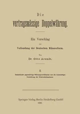Arendt | Die vertragsmässige Doppelwährung | E-Book | www.sack.de