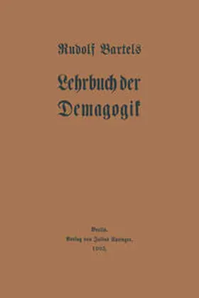 Bartels | Lehrbuch der Demagogik | E-Book | www.sack.de