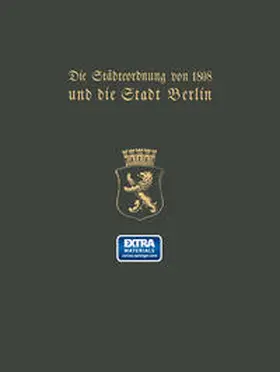 Clauswitz |  Die Städteordnung von 1808 und die Stadt Berlin | eBook | Sack Fachmedien