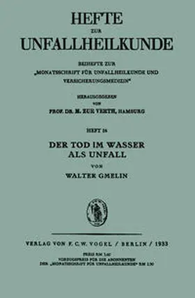 Gmelin |  Der Tod im Wasser als Unfall | eBook | Sack Fachmedien