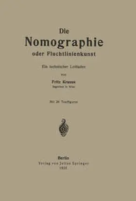 Krauss | Die Nomographie oder Fluchtlinienkunst | E-Book | www.sack.de