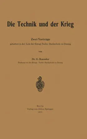 Roessler |  Die Technik und der Krieg | eBook | Sack Fachmedien