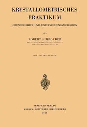 Schroeder |  Krystallometrisches Praktikum | eBook | Sack Fachmedien