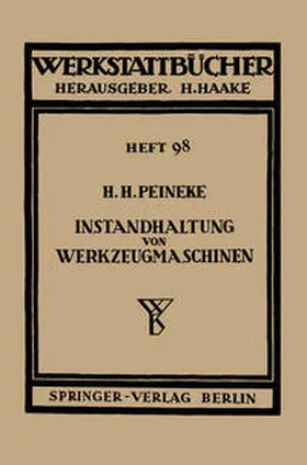 Peineke |  Instandhaltung von Werkzeugmaschinen | eBook | Sack Fachmedien