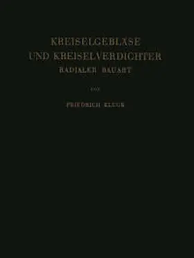 Kluge |  Kreiselgebläse und Kreiselverdichter | eBook | Sack Fachmedien