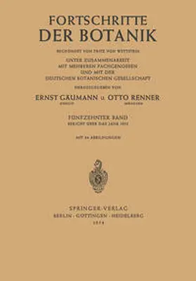 Lüttge / Beyschlag / Büdel |  Bericht Über das Jahr 1952 | eBook | Sack Fachmedien