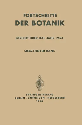 Lüttge / Beyschlag / Cushman |  Bericht über das Jahr 1954 | Buch |  Sack Fachmedien