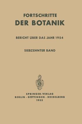 Lüttge / Beyschlag / Cushman | Bericht über das Jahr 1954 | Buch | 978-3-642-94647-9 | sack.de