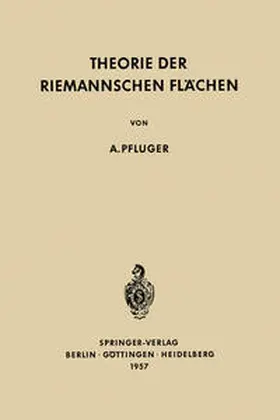 Pfluger |  Theorie der Riemannschen Flächen | eBook | Sack Fachmedien
