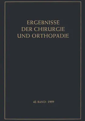  Ergebnisse der Chirurgie und Orthopädie | Buch |  Sack Fachmedien
