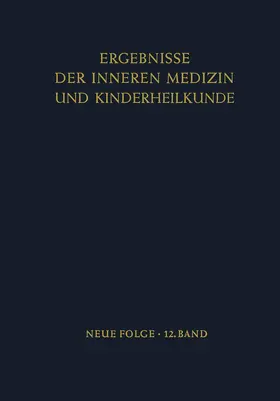 Heilmeyer / Schoen / Rudder |  Ergebnisse der Inneren Medizin und Kinderheilkunde | Buch |  Sack Fachmedien