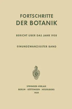Lüttge / Beyschlag / Büdel | Bericht Über das Jahr 1958 | E-Book | sack.de