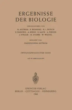 Autrum / Weidel / Bünning |  Ergebnisse der Biologie | eBook | Sack Fachmedien