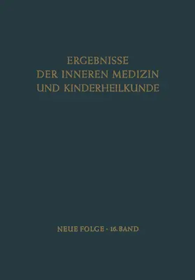 Heilmeyer / Schoen / Rudder |  Ergebnisse der Inneren Medizin und Kinderheilkunde | Buch |  Sack Fachmedien