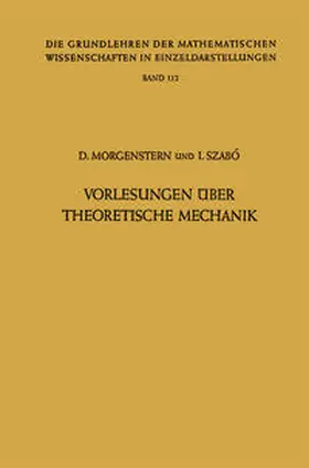 Morgenstern / Szabo |  Vorlesungen Über Theoretische Mechanik | eBook | Sack Fachmedien