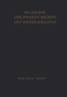 Heilmeyer / Prader / Schoen |  Ergebnisse der Inneren Medizin und Kinderheilkunde | Buch |  Sack Fachmedien