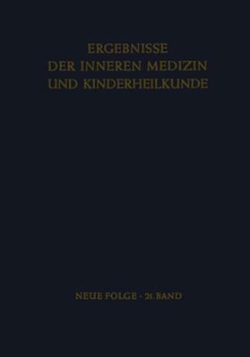 Heilmeyer / Prader / Schoen | Ergebnisse der Inneren Medizin und Kinderheilkunde | Buch | 978-3-642-94887-9 | sack.de