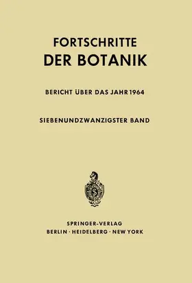 Bünning / Ellenberg / Sitte |  Fortschritte der Botanik | Buch |  Sack Fachmedien
