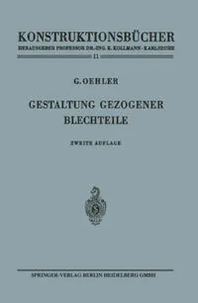 Oehler | Gestaltung gezogener Blechteile | E-Book | sack.de