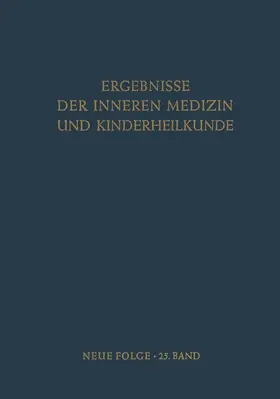 Heilmeyer / Schoen / Muller |  Ergebnisse der Inneren Medizin und Kinderheilkunde | Buch |  Sack Fachmedien