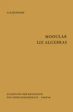 Seligman |  Modular Lie Algebras | eBook | Sack Fachmedien