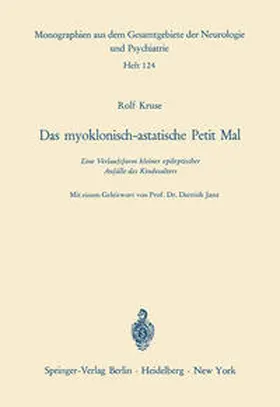 Kruse | Das myoklonisch-astatische Petit Mal | E-Book | www.sack.de